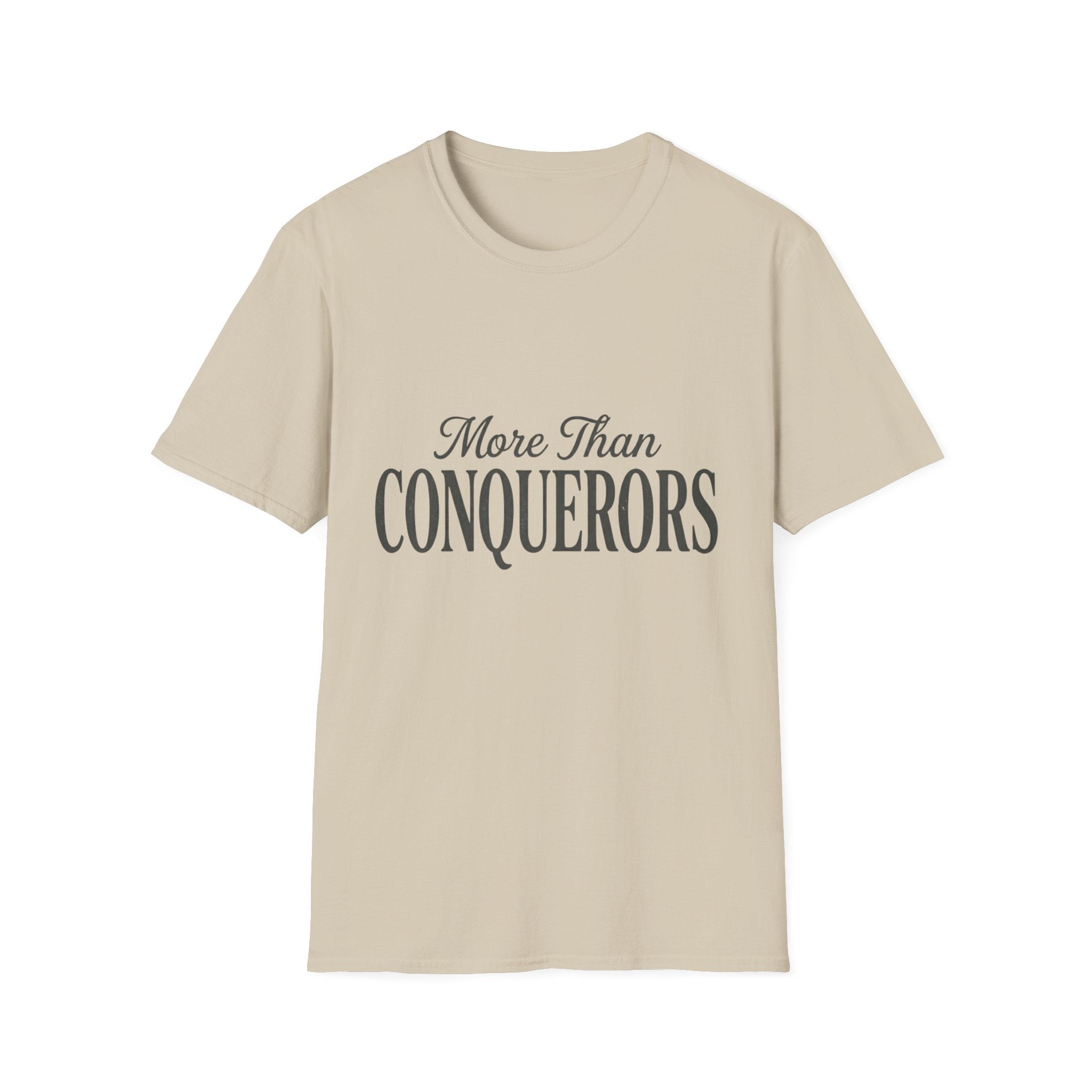 More Than Conquerors Text T-Shirt