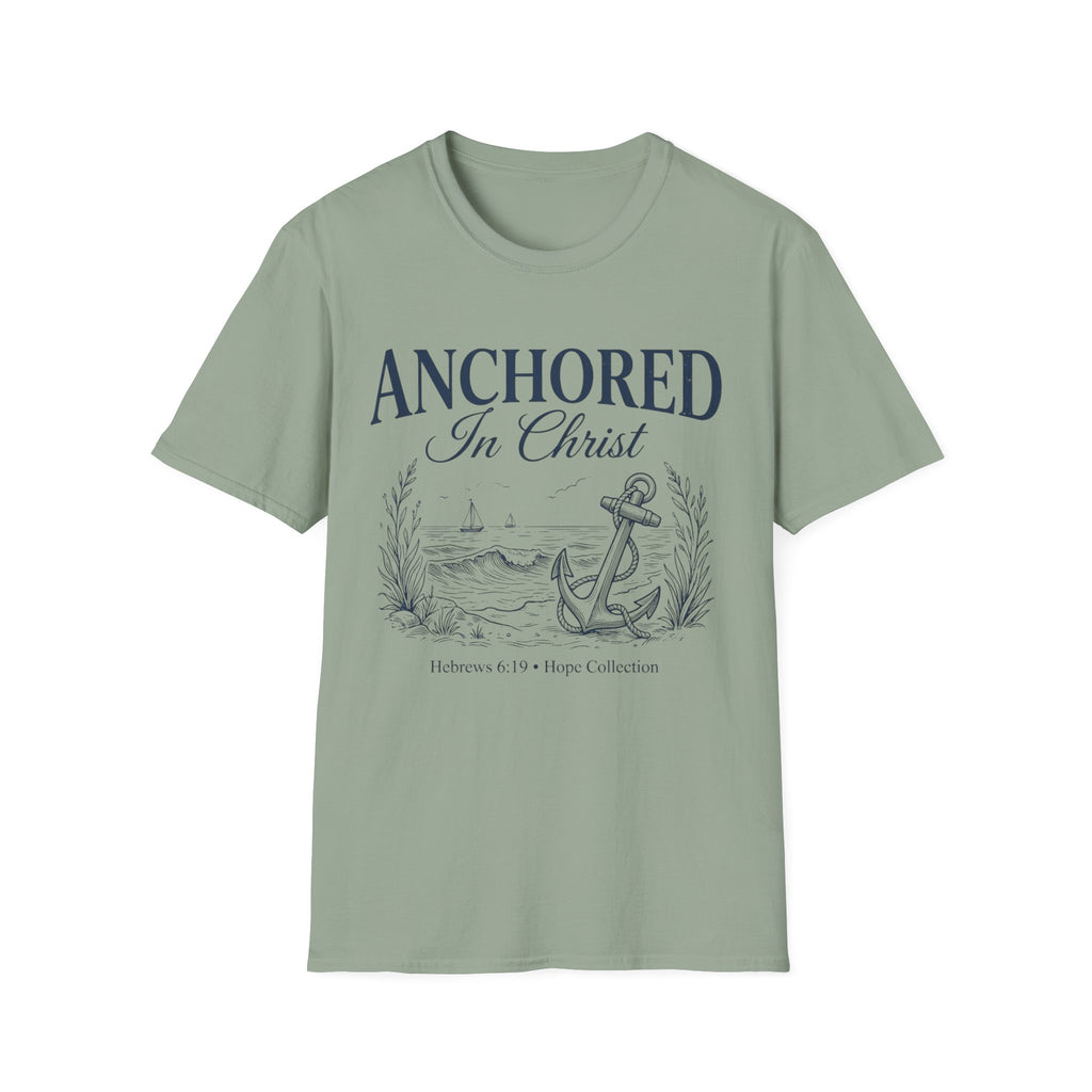 Anchored In Christ Hebrews 6:19 T-Shirt