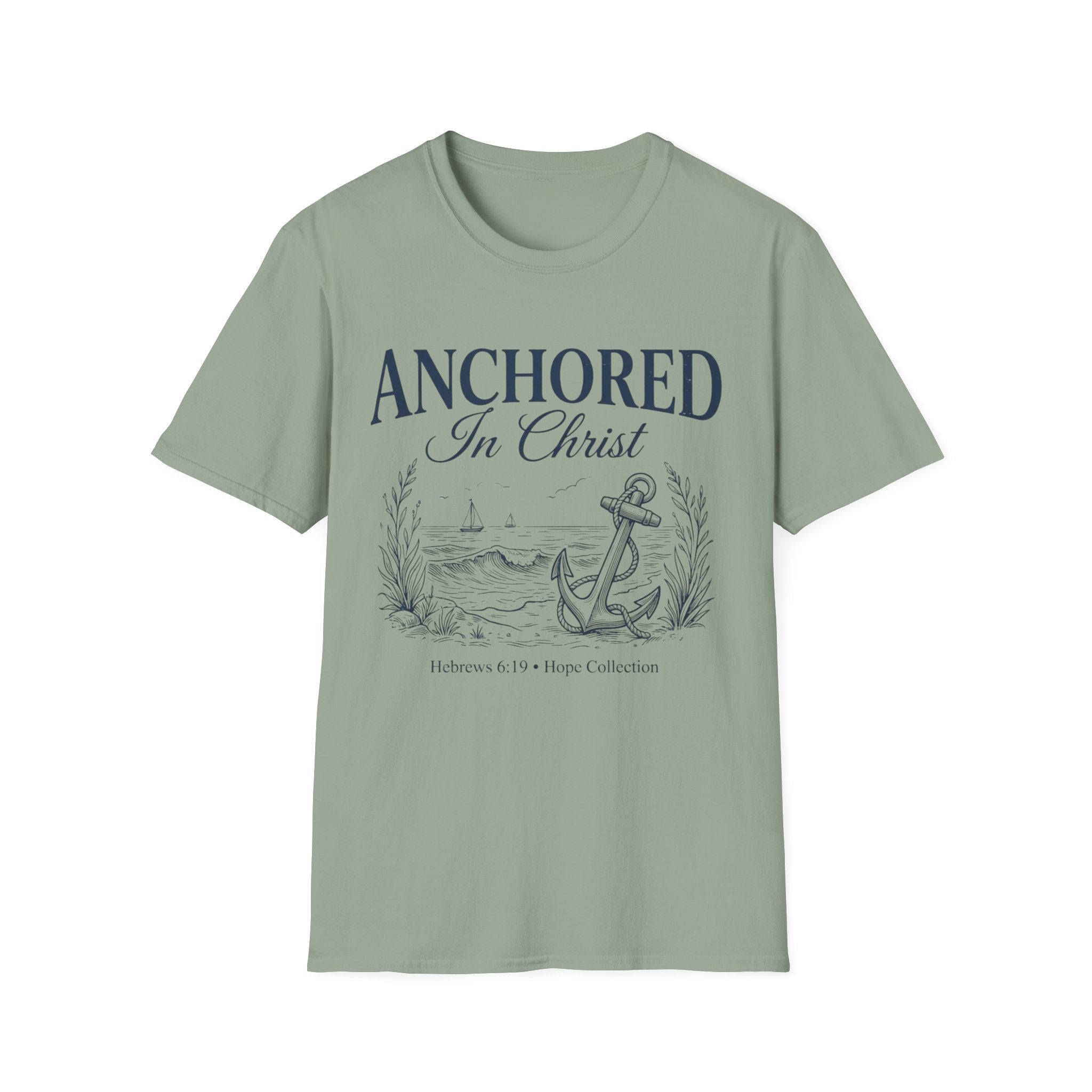 Anchored In Christ Hebrews 6:19 T-Shirt