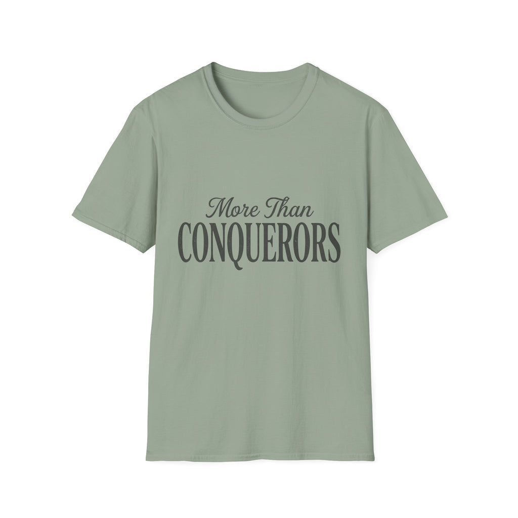 More Than Conquerors Text T-Shirt