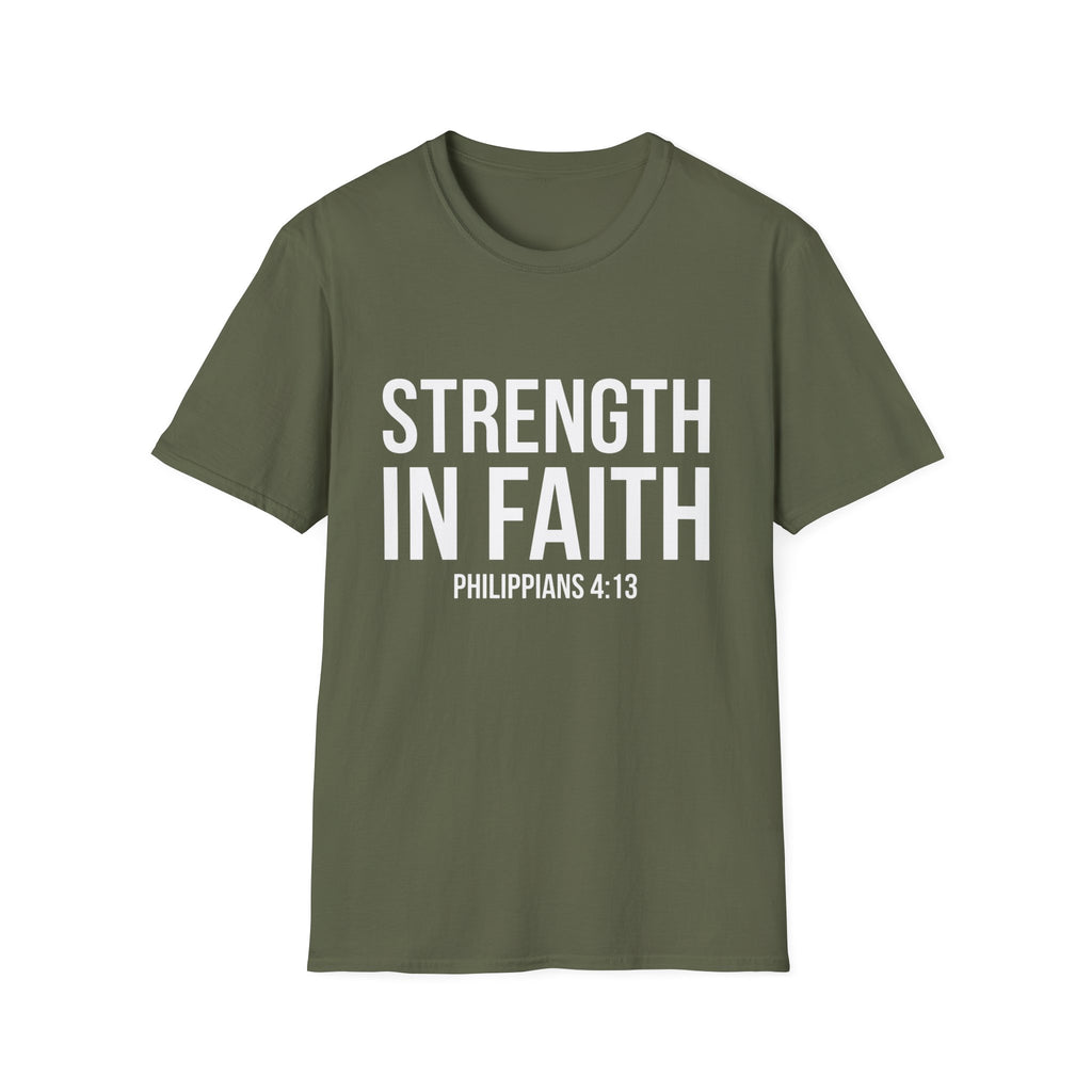 Strength in Faith Philippians 4:13 T-Shirt