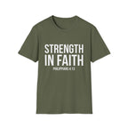 Strength in Faith Philippians 4:13 T-Shirt