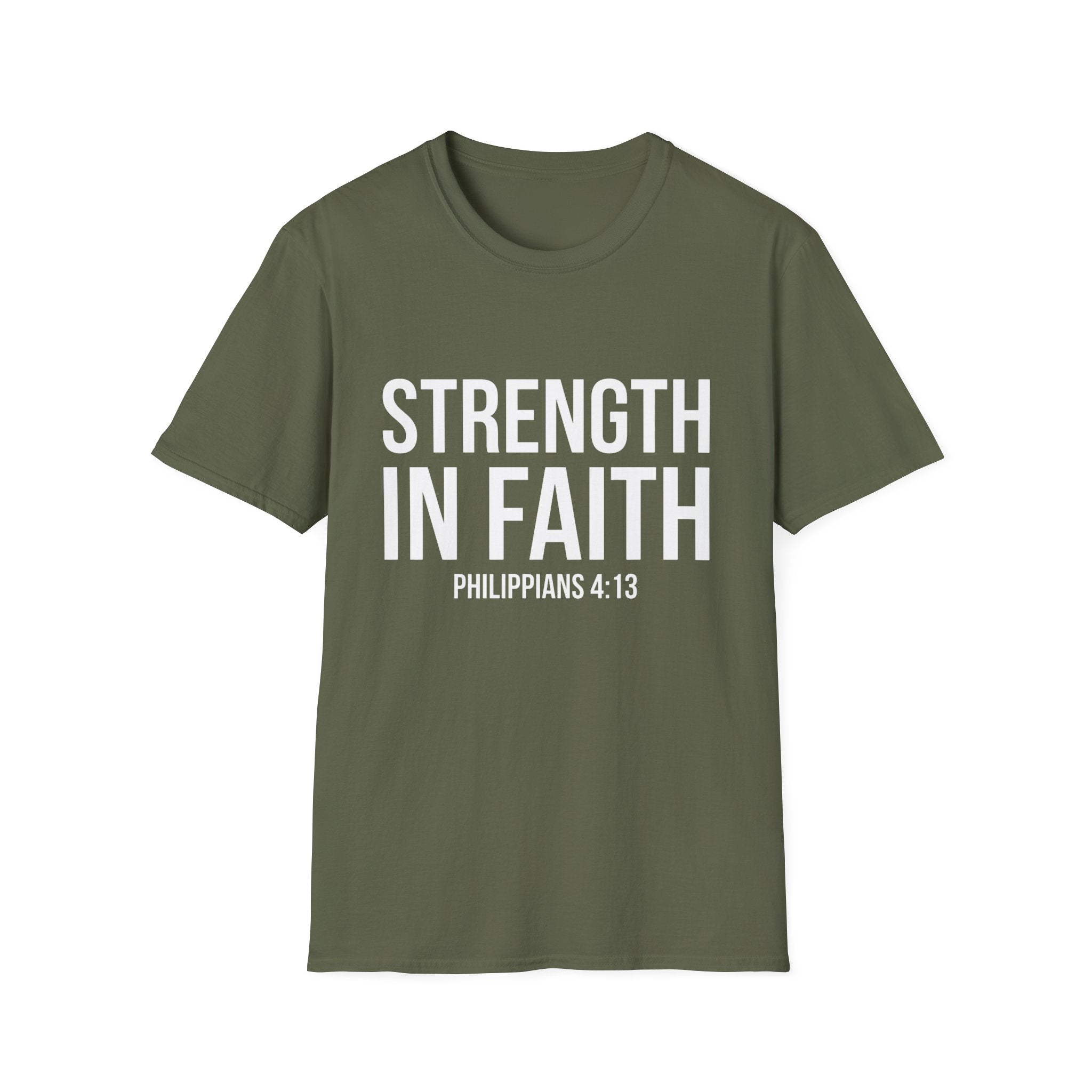 Strength in Faith Philippians 4:13 T-Shirt