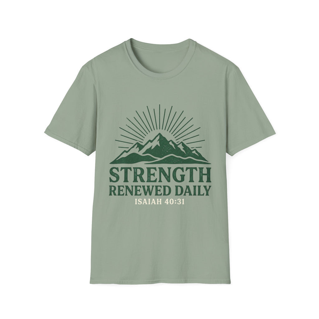 Strength Renewed Daily Green Mountain T-Shirt