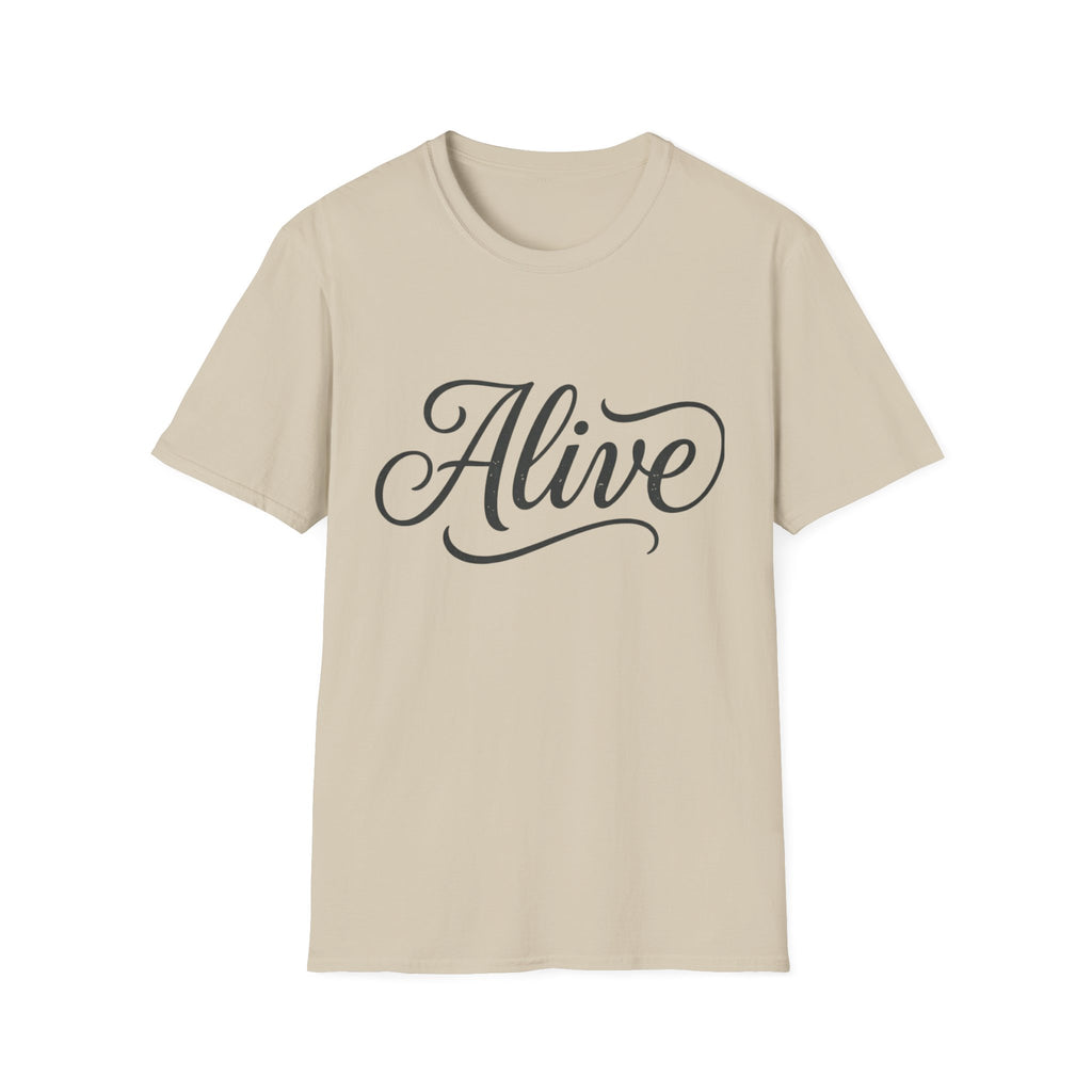 Alive Text T-Shirt