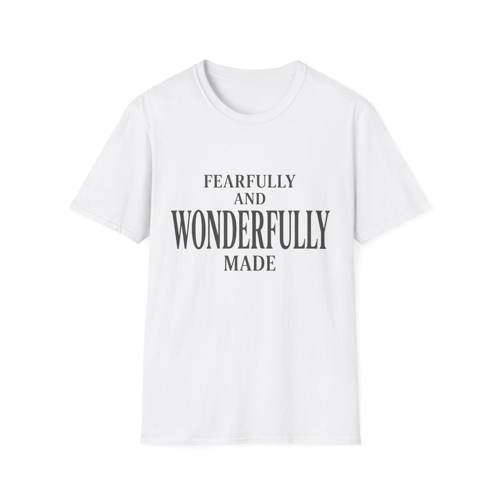 Fearfully and Wonderfully Made Text T-Shirt