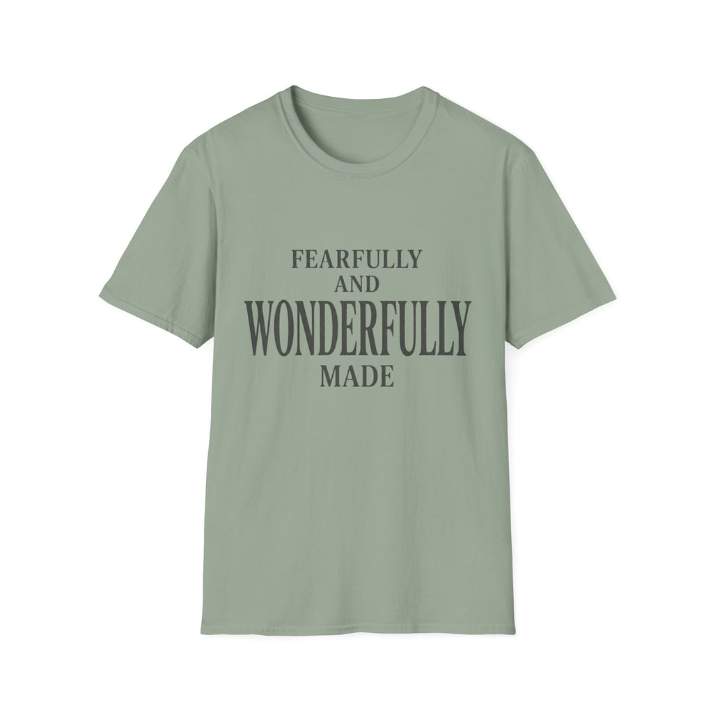 Fearfully and Wonderfully Made Text T-Shirt