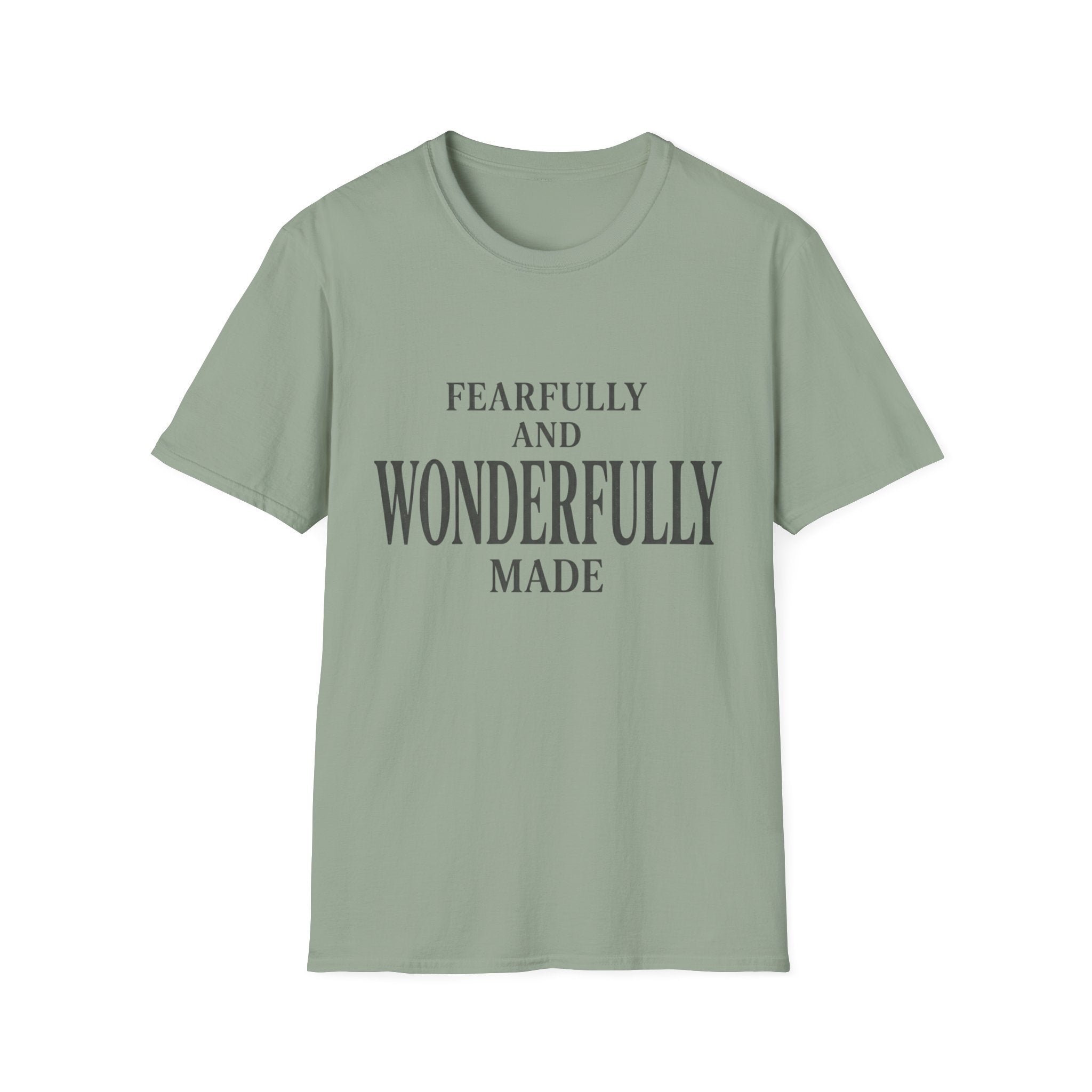 Fearfully and Wonderfully Made Text T-Shirt