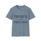 Progress Not Perfection Text T-Shirt
