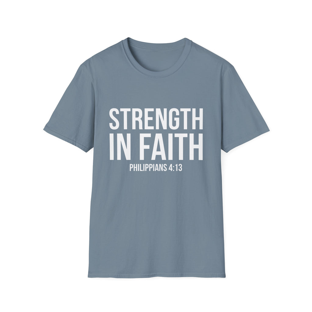 Strength in Faith Philippians 4:13 T-Shirt