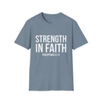 Strength in Faith Philippians 4:13 T-Shirt