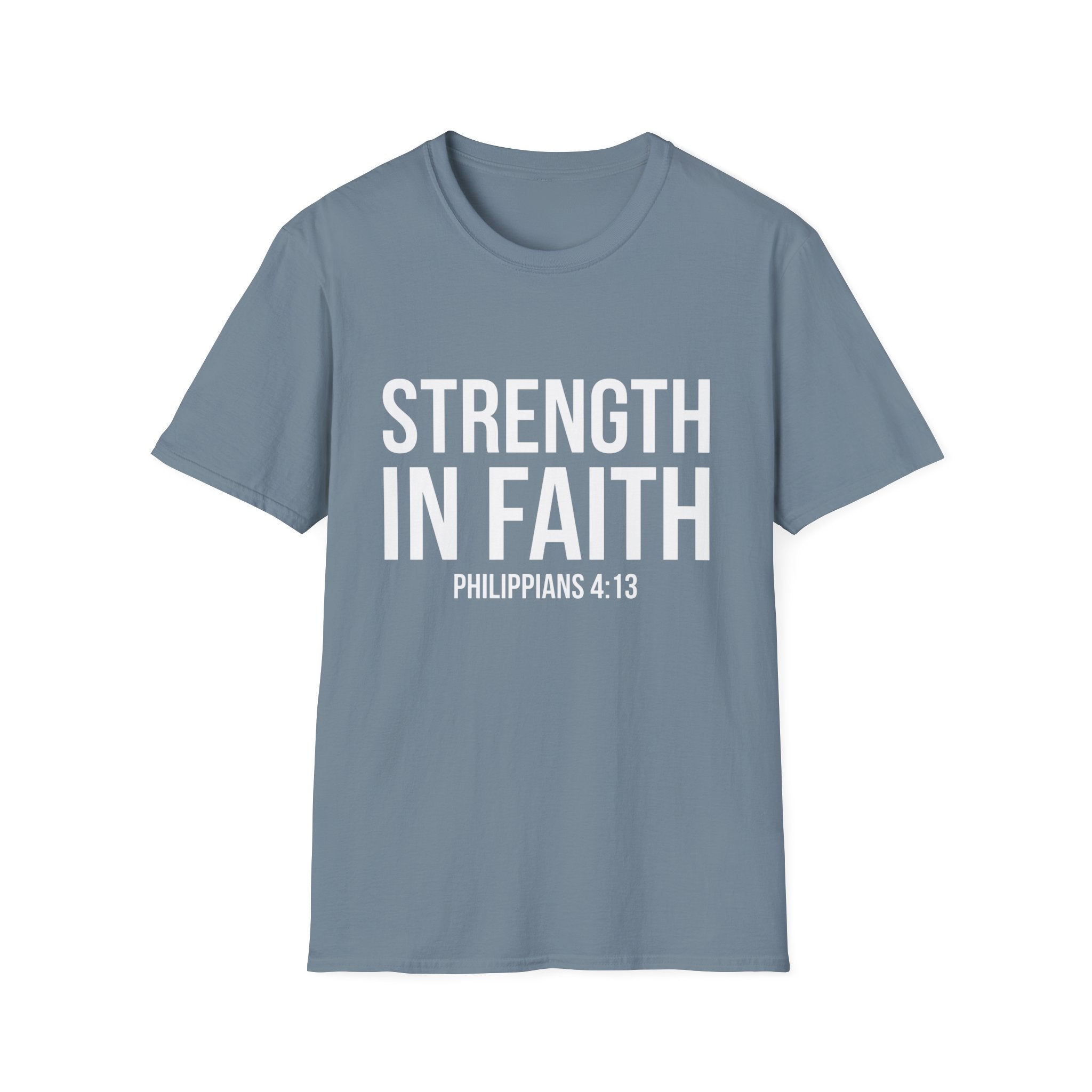 Strength in Faith Philippians 4:13 T-Shirt
