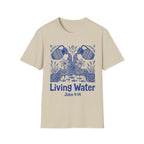 Living Water Linocut Style T-Shirt
