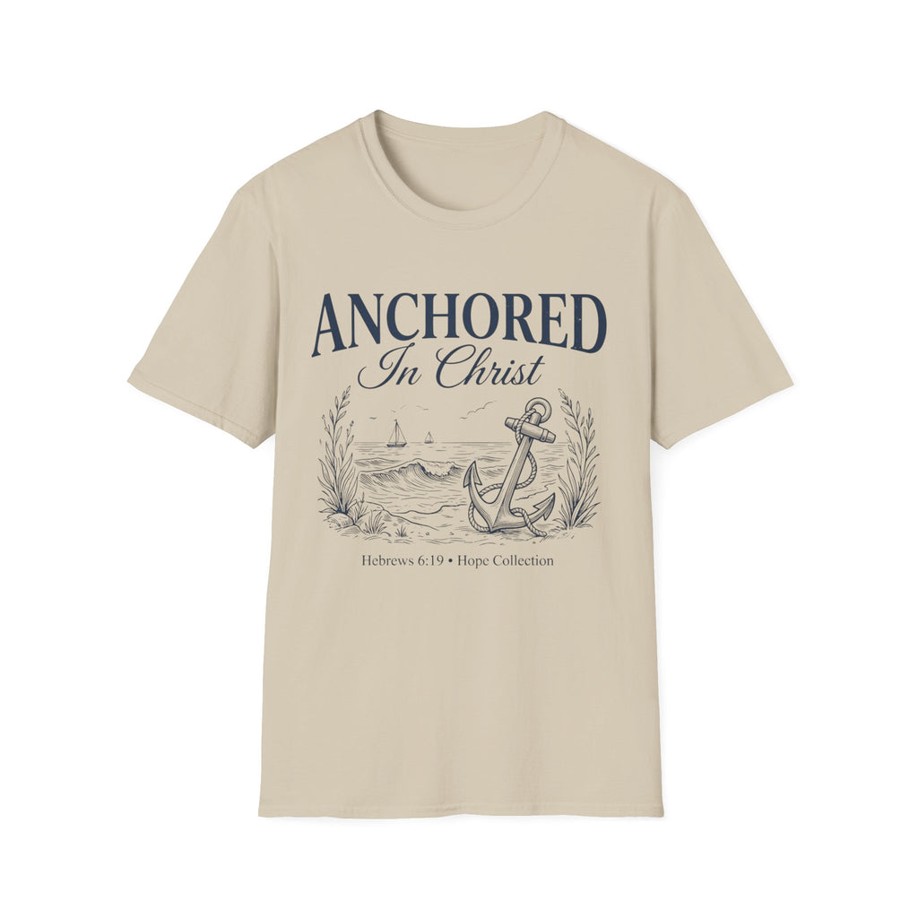 Anchored In Christ Hebrews 6:19 T-Shirt