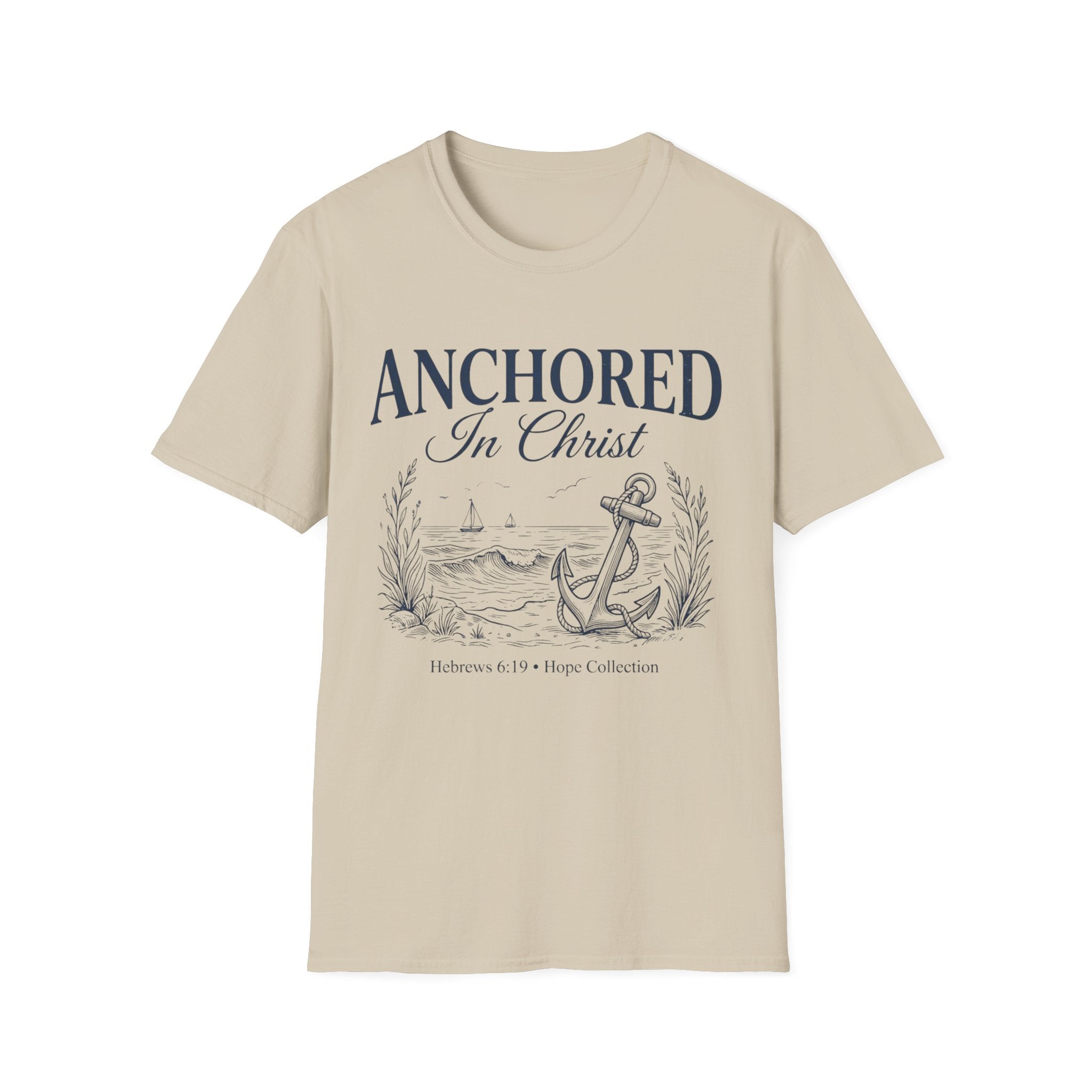 Anchored In Christ Hebrews 6:19 T-Shirt