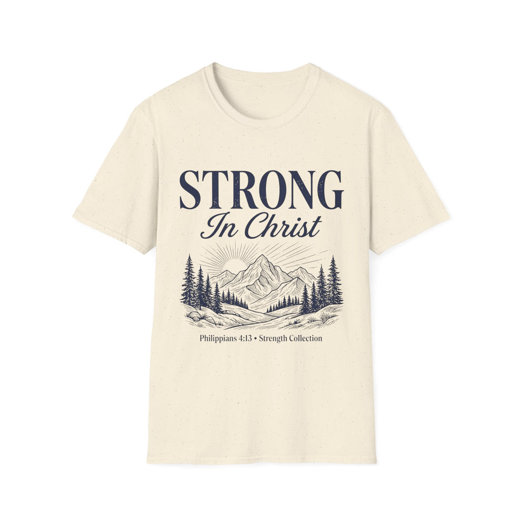 Strong in Christ Mountain T-Shirt