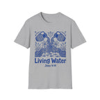 Living Water Linocut Style T-Shirt