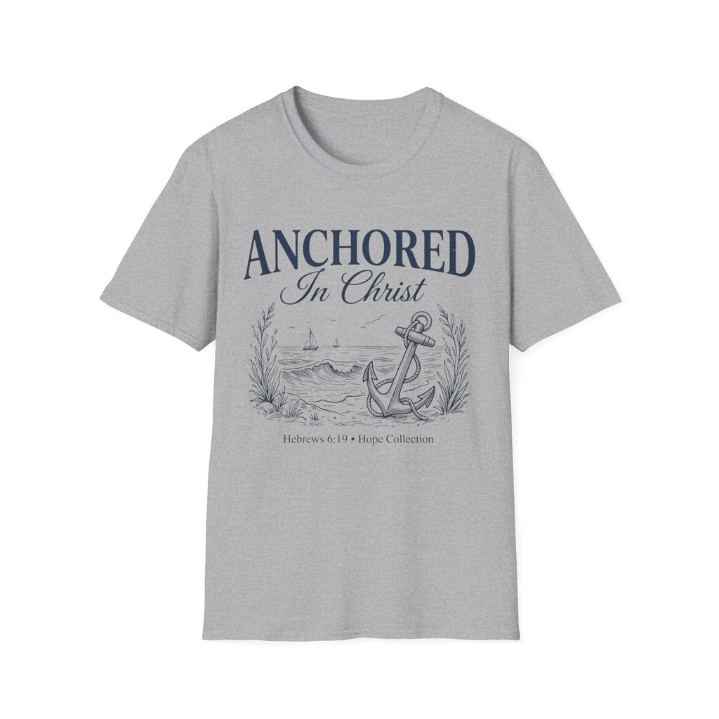 Anchored In Christ Hebrews 6:19 T-Shirt