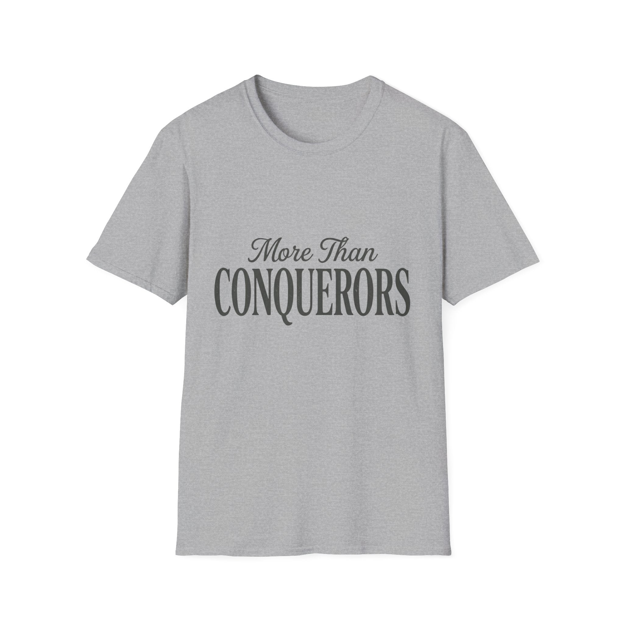 More Than Conquerors Text T-Shirt